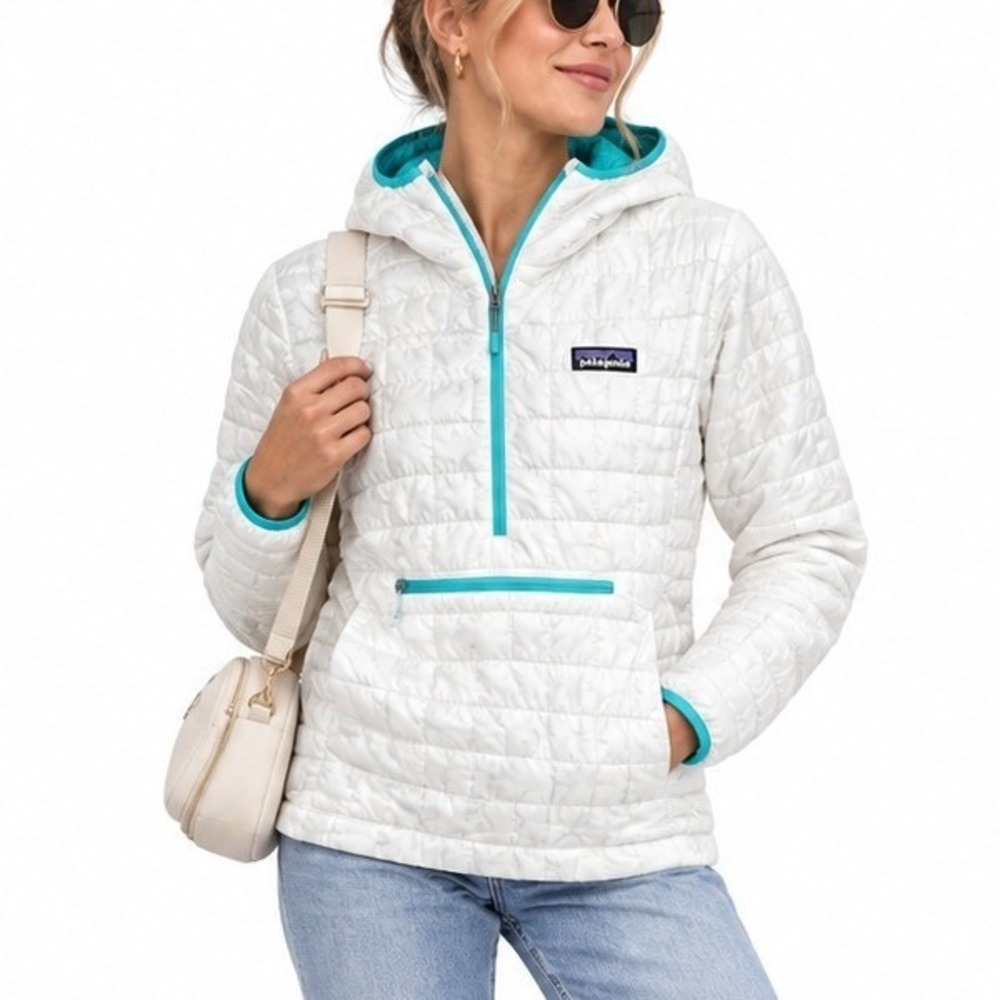 Patagonia Nano Puff Hoody Women S White Bivy Pullove Quilted Puffer Jacket